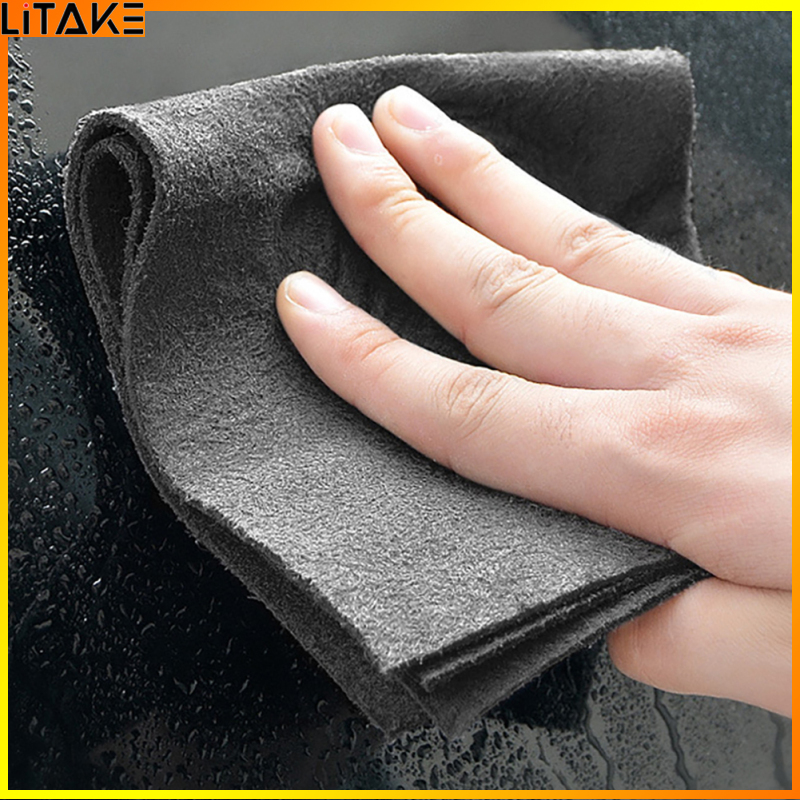 Litake 5pc Thickened Magic No Trace Cleaning Cloth Microfiber Absorbent Home Cleaning Towel Tableware Rag ราคา 35 บาท*ส่งฟรี